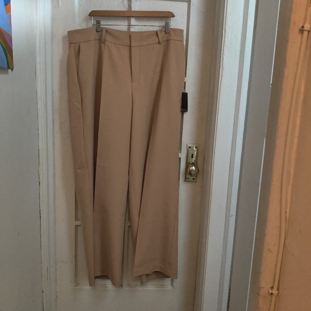 Flat Front Wide Leg Pant